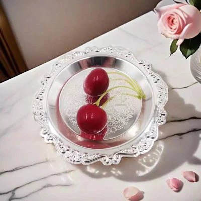 Plateau Decoratif - EleganceDish™ - Argenté - Passion Pain maison