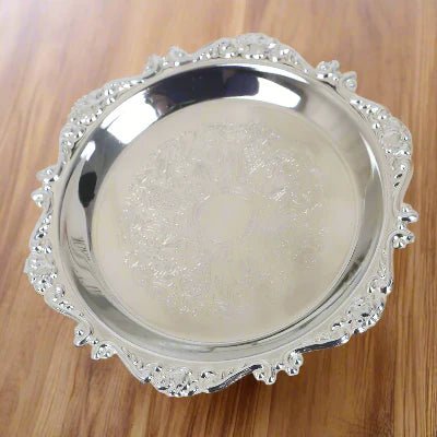 Plateau Decoratif - EleganceDish™ - Argenté - Passion Pain maison